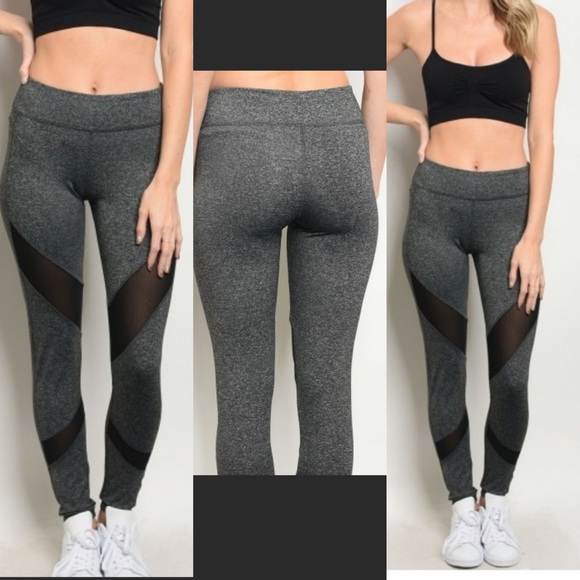 Pants - Mesh Insert Leggings